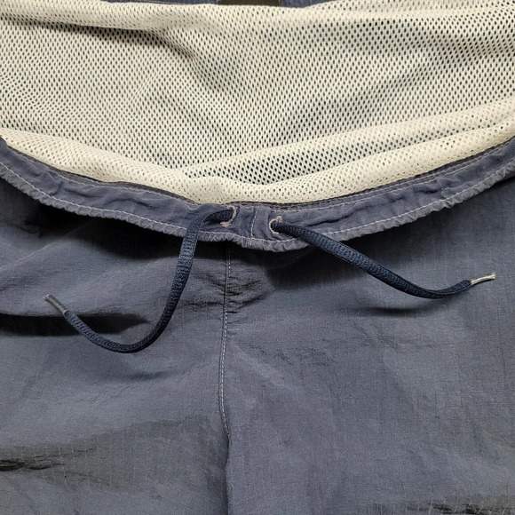 Nike Shorts Mens Large Blue Swim Trunks Lined Drawstring Spellout Logo Vintage - Picture 3 of 16